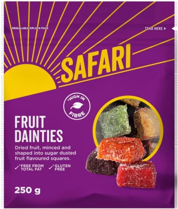 SAFARI Fruit Dainty Cubes 250g