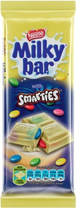 Nestle Milkybar with Smarties White Chocolate Slabs  (80 g)