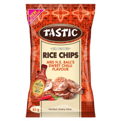 Tastic Rice Chips Mrs Balls Sweet Chilli 85g
