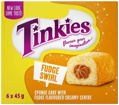 Tinkies Sponge Fudge Swirl Cake  (6x45 g)