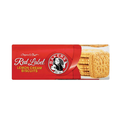 Bakers Original Red Label Lemon Cream Biscuits 200g