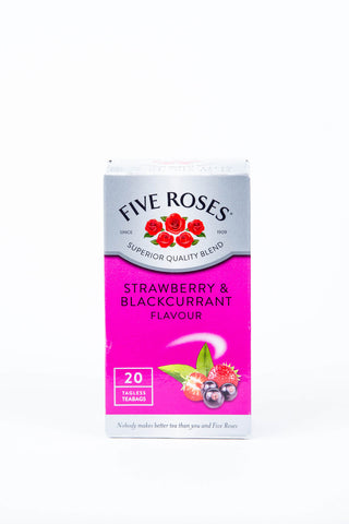 Five Roses Rooibos Tea Strawberry and Black Current 50g