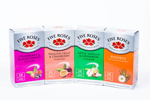 Five Roses Rooibos Tea Strawberry and Black Current 50g