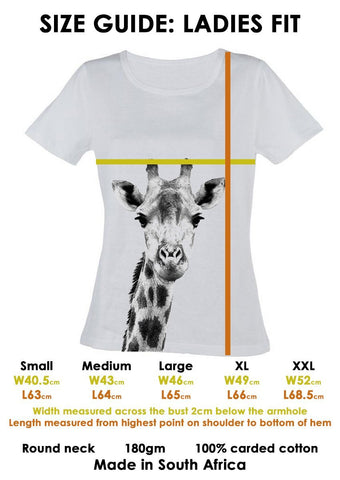 T-Shirt Black and White Centre Elephant