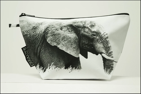 Triangle Toiletry Bag Black and White Collection
