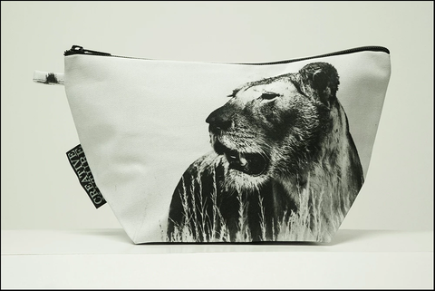 Triangle Toiletry Bag Black and White Collection