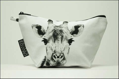 Triangle Toiletry Bag Black and White Collection