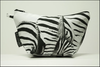 Triangle Toiletry Bag Black and White Collection