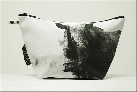 Triangle Toiletry Bag Black and White Collection