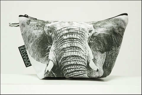 Triangle Toiletry Bag Black and White Collection