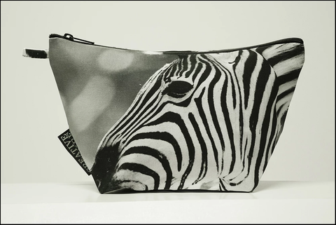Triangle Toiletry Bag Black and White Collection