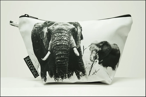 Triangle Toiletry Bag Black and White Collection