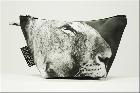 Triangle Toiletry Bag Black and White Collection