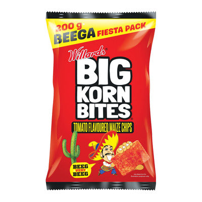 Willards Big Korn Bites Tomato 200g(limit x2 per customer)