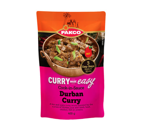 Pakco Curry Made Easy Cook In Sauce Mild Durban Curry 400g