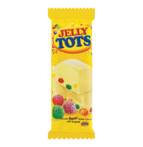 Beacon Jelly Tots Chocolate Slab White 80g