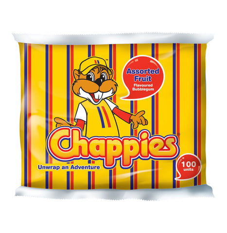 Chappies Bubblegum Assorted Fruit (1 x 100’s)