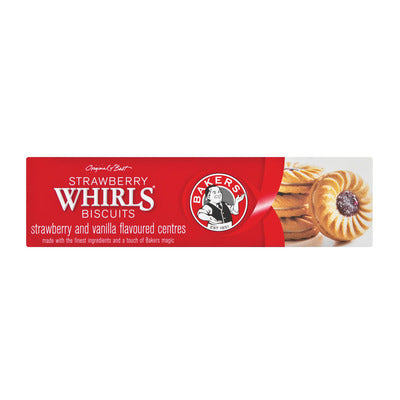 Bakers Strawberry Whirls  Biscuits 200g