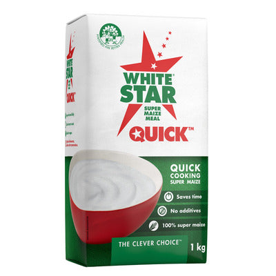 White Star Quick Maize Meal 1kg (Limit-2per customer)